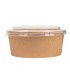 COMBO ENSALADERAS+TAPAS 750 ML Ø15/12,8x5 CM NATURAL KRAFT