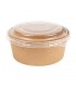 COMBO ENSALADERAS+TAPAS 750 ML Ø15/12,8x5 CM NATURAL KRAFT