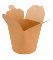 Cajas para noodles 780 mls, Ø9x9 cms, cartón reciclado Natural.