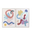 IT- Set de dos cuadros abstractos 82x4,5x122 cm