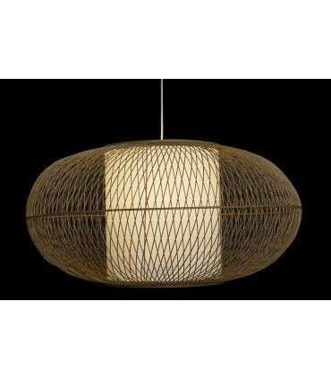 Lámpara de techo bambú 83x83x40 cm