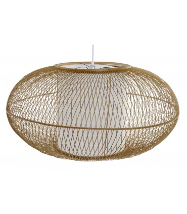 Lámpara de techo bambú 83x83x40 cm