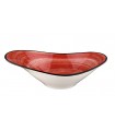 BOWL OVAL 27X18CM PASSION RED