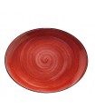 BANDEJA OVAL 31X24 CM PASSION RED