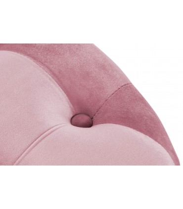 Set 2 reposapiés terciopelo rosa