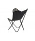 Sillón algodón mariposa negro 74X65X90 cm