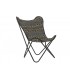 Sillón algodón mariposa negro 74X65X90 cm