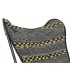 Sillón algodón mariposa negro 74X65X90 cm