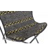 Sillón algodón mariposa negro 74X65X90 cm