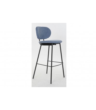 Taburete poliéster azul 50x46x101 cm