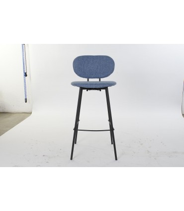 Taburete poliéster azul 50x46x101 cm