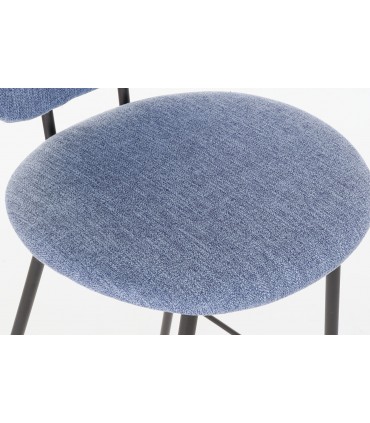 Taburete poliéster azul 50x46x101 cm