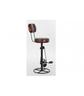 Taburete metal piel bici 45x46xx118 cm