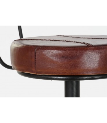 Taburete metal piel bici 45x46xx118 cm