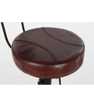 Taburete metal piel bici 45x46xx118 cm