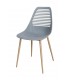 Silla polipropileno gris