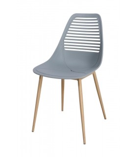 Silla polipropileno gris