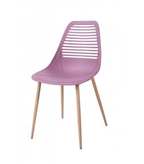 Silla polipropileno rosa