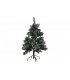 Árbol Navidad nevado con luces Led 84x84x120 cm