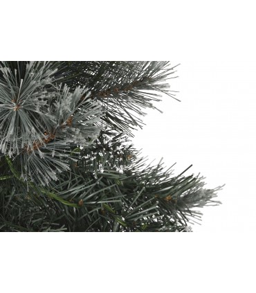 Árbol Navidad nevado con luces Led 84x84x120 cm