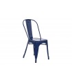 Silla metal azul 45x48x86 cm