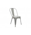 Silla metal gris 45x48x86 cm