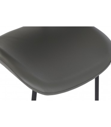 Silla PU gris 57x57x77 cm