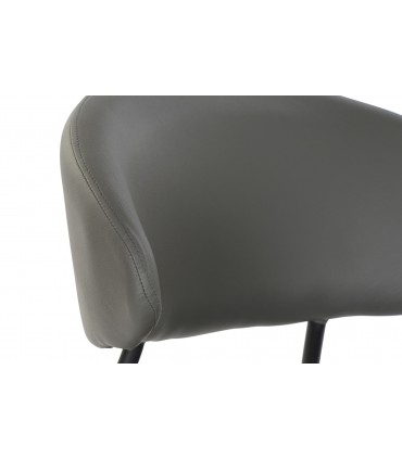 Silla PU gris 57x57x77 cm
