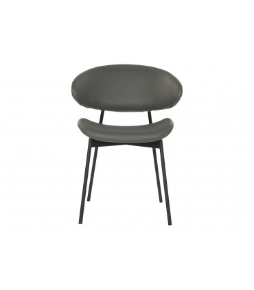 Silla PU gris 57x57x77 cm