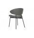 Silla PU gris 57x57x77 cm