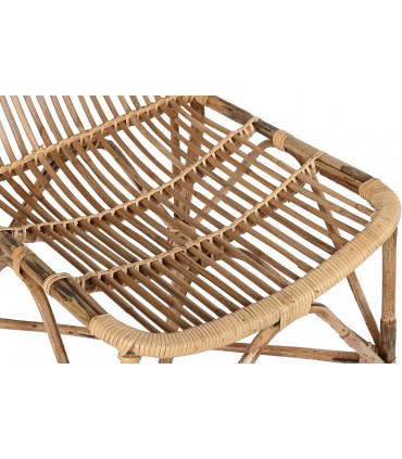 Silla ratán bambú 47x61x84 cm