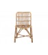 Silla ratán bambú 47x61x84 cm