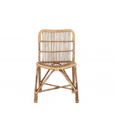 Silla ratán bambú 47x61x84 cm