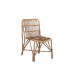 Silla ratán bambú 47x61x84 cm
