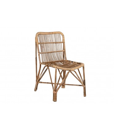 Silla ratán bambú 47x61x84 cm