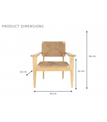 Silla olmo fibra 83x62x84 cm