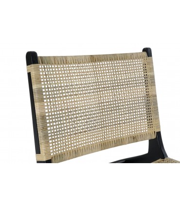 Butaca teca ratán 65x78x68 cm.
