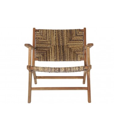 Butaca teca fibra 70x78x68 cm