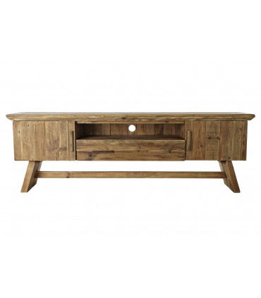 Mueble TV madera reciclada 180x45x60 cm