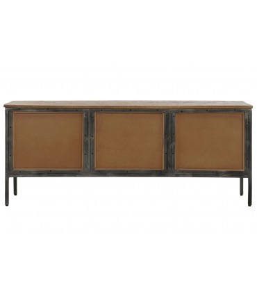 Mueble TV madera metal 137x40x55 cm