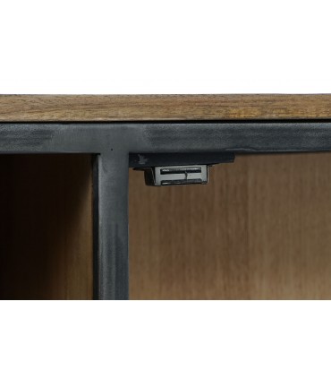 Mueble TV madera metal 137x40x55 cm