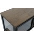 Mueble TV madera metal 137x40x55 cm