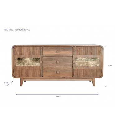 Buffet madera jamun 160x38x75 cm