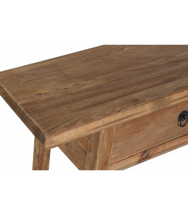 Consola madera pino reciclada 140x38x78 cm