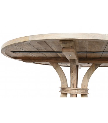 Mesa comedor madera maciza 150x150x76 cm