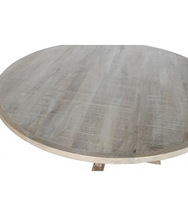 Mesa comedor madera maciza 150x150x76 cm