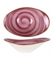 BOWL OVAL PURPLE 23x16x8cm