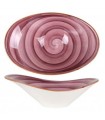 BOWL OVAL PURPLE 27x18cm