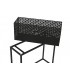 Maceteros set 2 metal 60x22x70 cm