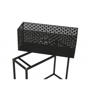 Maceteros set 2 metal 60x22x70 cm